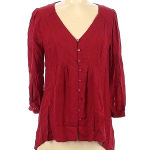 Anthropologie Vanessa Virginia | Shirt Blouse Red